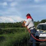 Ditch truck application on grove ditches