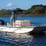 Subsurface application utilizing skiff
