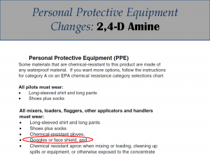 2,4-D Amine PPE Label Changes: Label 2