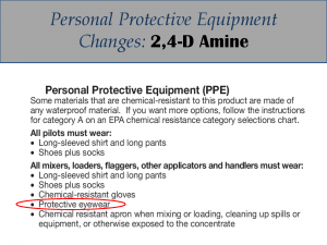 2,4-D Amine PPE Label Changes: Label 3