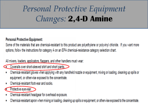 2,4-D Amine PPE Label Changes: Label 5