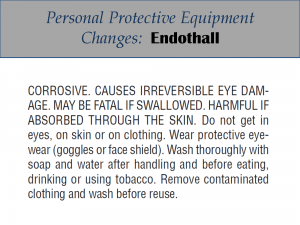 Endothall PPE Label Changes: Label 4